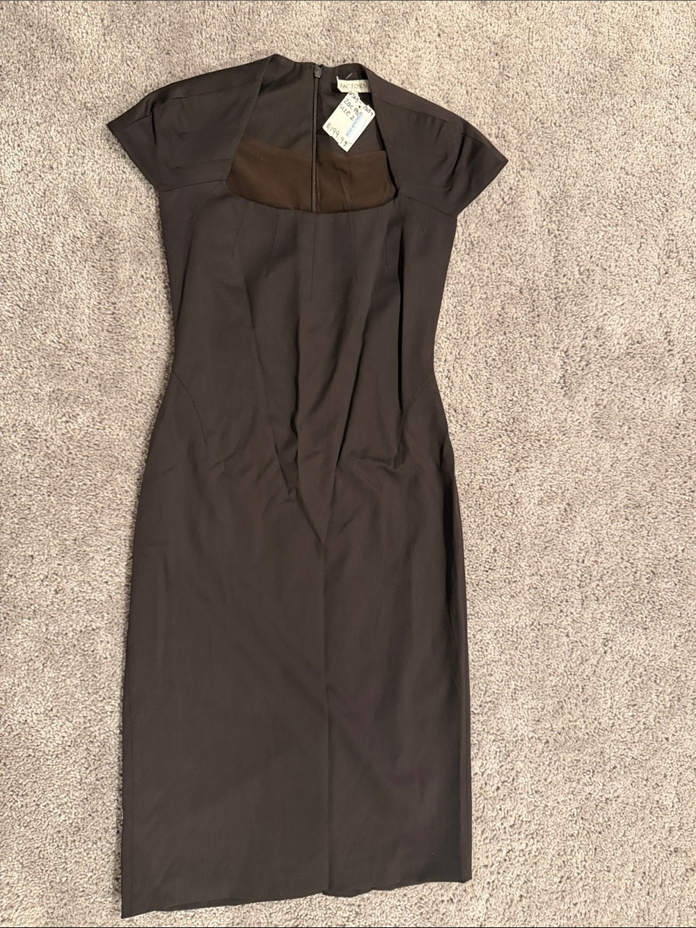 Zac Posen Brown Pencil Dress Sz 2
